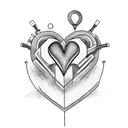 Crying Heart tattoo design idea