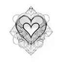 Crying Heart tattoo design idea