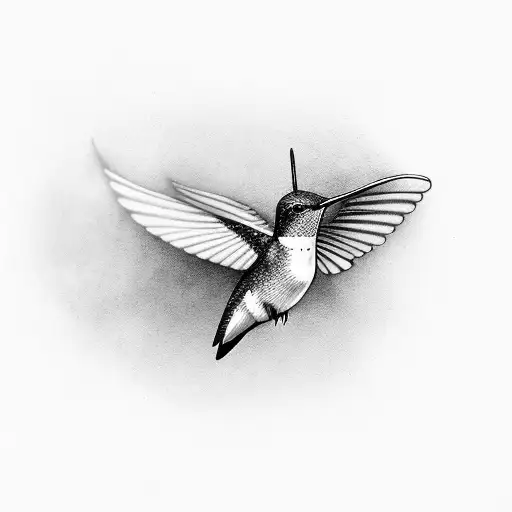 Hummingbird Patronus tattoo design idea