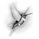 Hummingbird Patronus tattoo design idea
