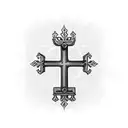 eastern orthodox Cross tattoo design idea