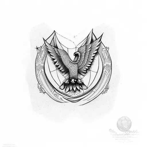 eagle and dove tattoo design idea