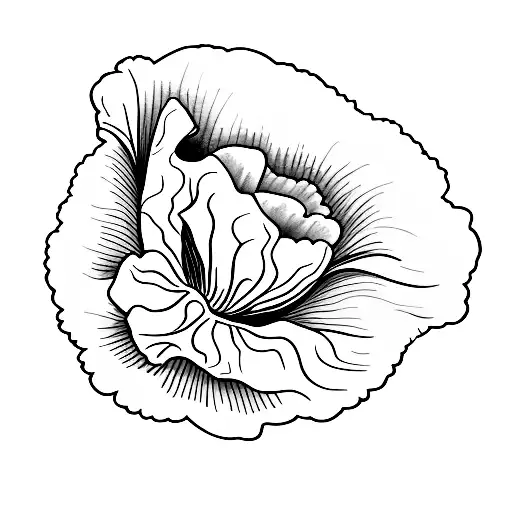 11.11 poppy Shaka  tattoo design idea