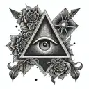 Secret society tattoo design idea