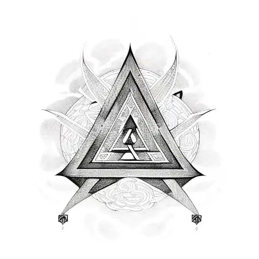 Valknut Symbol tattoo design idea