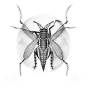 grasshopper tattoo design idea