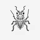  cute little grasshopper tattoo design idea