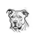 pitbull tattoo design idea