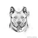 pitbull tattoo design idea