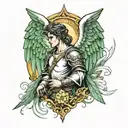archangel raphael tattoo design idea