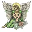 archangel raphael tattoo design idea