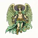 archangel raphael tattoo design idea