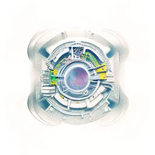 engine technologi tattoo design idea
