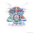 engine technologi tattoo design idea