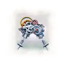 engine technologi tattoo design idea