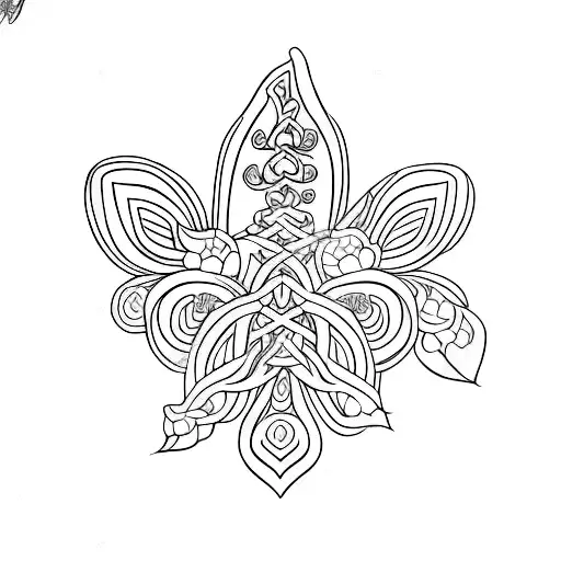sampaguita with caduceus tattoo design idea