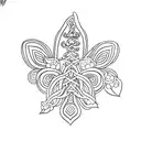 sampaguita with caduceus tattoo design idea