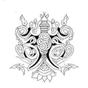 sampaguita with caduceus tattoo design idea