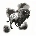 buffalo tattoo design idea