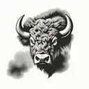buffalo tattoo design idea