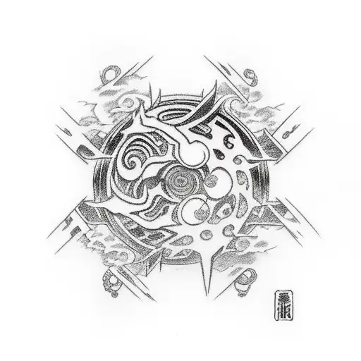 Naruto Curse mark tattoo design idea