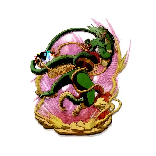 dragon shenron loop tattoo design idea