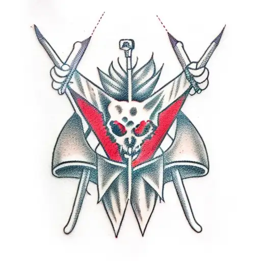 kites scythe from the show hunter X hunter tattoo design idea