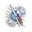 kites scythe from the show hunter X hunter tattoo design idea