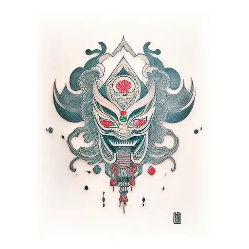Omni mask tattoo design idea