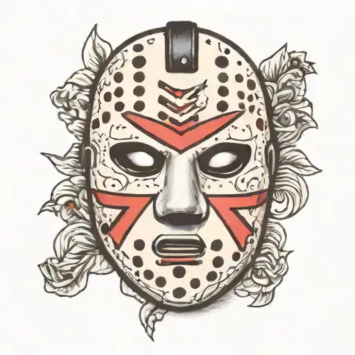 jason vorhees mask tattoo design idea