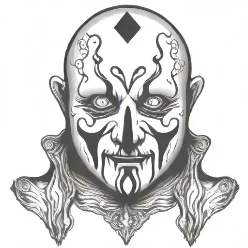 ghostface tattoo design idea