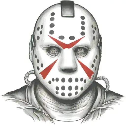 jason vorhees mask tattoo design idea