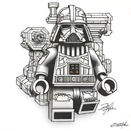 edgar wallace lego star wars tattoo design idea