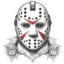jason vorhees mask tattoo design idea
