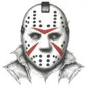 jason vorhees mask tattoo design idea