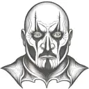 ghostface tattoo design idea