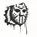 jason vorhees mask tattoo design idea