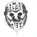 jason vorhees mask tattoo design idea