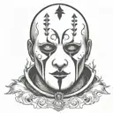 ghostface tattoo design idea