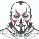 ghostface tattoo design idea