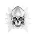 old school dagger tattoo design idea