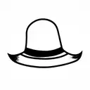 sheet ghost with hat tattoo design idea