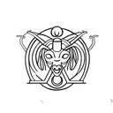 Capricorn and Libra and Libra and Taurus and Scorpio zodiac signs simple tattoo design idea