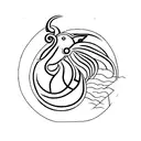 Capricorn and Libra and Libra and Taurus and Scorpio zodiac signs simple tattoo design idea