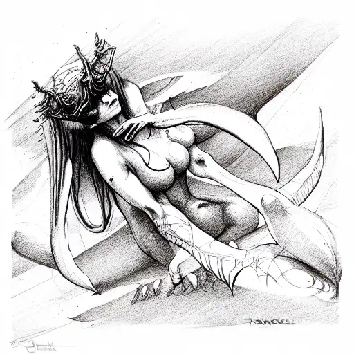 succubus womb tattoo design idea