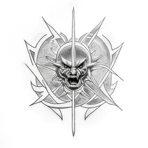 black sabbath tattoo design idea