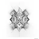  3 brother 1 sister  tattoo design idea