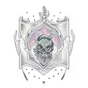 three swords tattoo design idea