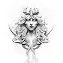 Combine elements from classic literature and mythology for a unique tattoo concept tattoo design idea