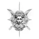 Combine elements from classic literature and mythology for a unique tattoo concept tattoo design idea